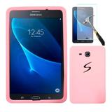Capa Borracha Silicone Para Tablet Samsung Galaxy Tab3 7" T110 / T111 / T113 / T116 + Película de Vidro - Lka