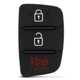 Capa Botão Chave Canivete Hyundai HB20 Hatch HB20X HB20S Sedan Preto 3 Botões Keypad Para Reposição - B.b imports