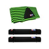 Capa camisinha toalha prancha surf / fish 64 a 67 verde + rack espuma 40cm - maori extreme