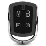 Capa Carcaça Controle Alarme Pósitron Px42 DPN52 DPN54 PXN48 PXN52 4 Botões Cinza Alça Metal Cromado - Ha imports