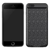 Capa Carregadora Para Iphone 8 Plus / 7 Plus Baseus Plaid 7300Mah - Preto
