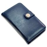 Capa carteira couro strass 8 cartoes azul samsung a30 a305 - Cellway