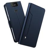 Capa Carteira Luxury Asus Zenfone 6 2019 - Azul - Oem