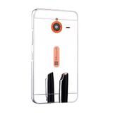 Capa Case Case Bumper Luxo Espelhada Nokia Lumia 640XL Prata - Planeta case