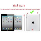 Capa Case Cristal Silicone Transparente Tpu Ipad 2 3 4 - Tpu silicone