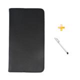 Capa Case Galaxy Tab A 7.0 T280/T285 Carteira / Caneta Touch (Preto) - Skin t18