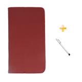 Capa Case Galaxy Tab A 7.0 T280/T285 Carteira / Caneta Touch (Vermelho) - Skin t18