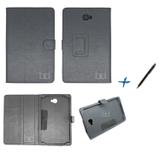 Capa Case Galaxy Tab A Note - 10.1 P580 / P585 Carteira / Caneta Touch (Preto) - Skin t18