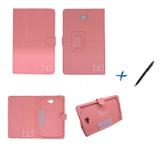 Capa Case Galaxy Tab A Note - 10.1 P580 / P585 Carteira / Caneta Touch (Rosa) - Skin t18