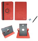 Capa Case Galaxy Tab A Note - 10.1 P580 / P585 Giratória / Caneta Touch (Vermelho) - Skin t18