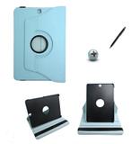 Capa Case Galaxy Tab S2 - 9.7 T810/T815 Giratória 360 / Caneta Touch (Azul Claro) - Bd cases