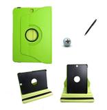 Capa Case Galaxy Tab S2 - 9.7 T810/T815 Giratória 360 / Caneta Touch (Verde) - Bd cases