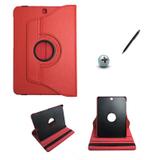 Capa Case Galaxy Tab S2 - 9.7 T810/T815 Giratória 360 / Caneta Touch (Vermelho) - Bd cases