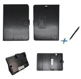 Capa Case Galaxy Tab S3 - T820/T825 Pasta / Carteira + Caneta Touch (Preto) - Skin t18