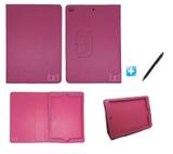 Capa Case New iPad 2017 - 9,7" Carteira/Pasta / Caneta Touch (Rosa) - Bd cases