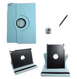 Capa Case Para iPad Air 2 Giratória 360º / Caneta Touch (Azul Claro) - Bd cases