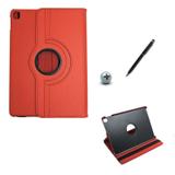 Capa Case para iPad Air 3 10,5" - 2019 Giratória 360 / Caneta Touch (Vermelho) - Bd cases