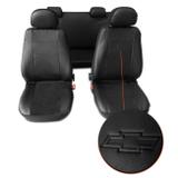 Capa de Banco Carro Automotivo Couro Ecológico Universal Chevrolet Preto 9 Peças - Prime