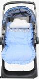 Capa de Carrinho de Bebê Losango Azul com Almofada - 2 peças - I9 baby