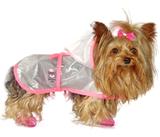 Capa de Chuva Forrada Bichinho Chic Rosa Tamanho 6