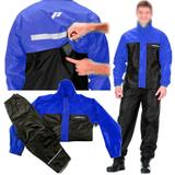 Capa de Chuva Moto Conjunto Jaqueta Gola Calca Ajustavel Nylon Impermeavel Chuva (1300/005221) - Pantaneiro