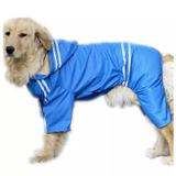Capa De Chuva Para Cachorro Médio Porte Tórax 70 Cm Azul - Cute dog