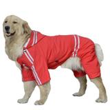 Capa De Chuva Para Cachorro Médio Porte Tórax 70 Cm Vermelho - Cute dog