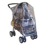 Capa de chuva para carrinho borda cinza/transparente - Estrelar