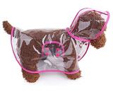 Capa De Chuva Transparente Para Cães pequeno porte - Hopet
