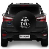Capa de Estepe Ecosport Crossfox Air Cross Spin 2003 a 2017 Nas Mãos De Deus com Cadeado - Splody