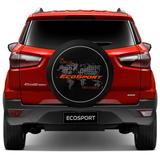 Capa de Estepe Ford Ecosport 2003 a 2017 Global Laranja com Cadeado Aros 15 e 16 - Splody