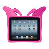 Capa de iPad Infantil Anti-Impacto Borboleta Rosa Mybag - iPad 2,3 e 4
