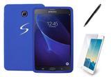 Capa de Silicone Galaxy Tab A Note 10.1 Pol modelo: P580/P585 Azul + Pel Vidro e Can Touch - Bd cases