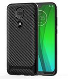 Capa em gel fibra de carbono para Motorola Moto G7 Plus- Preta - H'maston