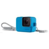 Capa em Silicone Azul + Cordão Sleeve Original GoPro Hero 5/6/7