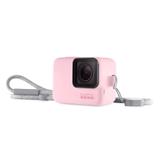 Capa em Silicone Rosa + Cordão Sleeve Original GoPro Hero 5/6/7
