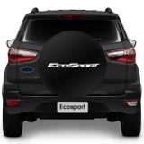 Capa Estepe Ecosport Basic 03 04 05 06 07 08 09 10 11 12 13 14 15 16 17 Preta Aro 15 com Cadeado - Splody