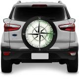 Capa Estepe Ecosport Crossfox Aircross 03 a 17 Compass Bússola Preto Branco e Verde com Cadeado - Splody