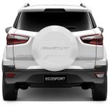 Capa Estepe Ford Ecosport 03 a 19 Branco Ártico Rígida com Furo para Trava Antifurto Original Bepo