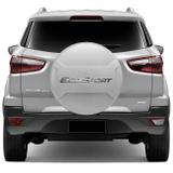 Capa Estepe Ford Ecosport 13 14 15 16 17 18 Rígida Prata Enseada com Cadeado - Marçon