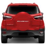 Capa Estepe Ford Ecosport 2003 A 2019 Vermelho Arpoador Rígida com Furo para Trava Antifurto Bepo