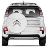 Capa Estepe Rígida Citroen Aircross 2010 a 2018 Branco Banquise com Cadeado - Marçon