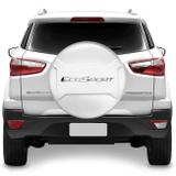 Capa Estepe Rígida Ford Ecosport 2013 a 2018 Branco Ártico com Cadeado - Marçon