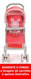 Capa Forro Capota Carrinho Fit Voyage D1A Pink Completo - Dorel