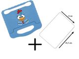 Capa Galinha Pintadinha Multilaser Emborrachada + Película de Vidro Tablet 7 Polegadas