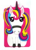 Capa Ipad Mini 4 Apple Traseira de Silicone Unicórnio 3D Rosa (Unicorn rainbow) - Impacto