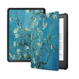 Capa Kindle 10ª geração com iluminação embutida Auto Hibernação Fecho Magnético Apricot Flower - Fullmosa
