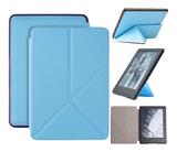 Capa Kindle 10ª geração com iluminação embutida Auto Hibernação Fecho Magnético Origami - Azul - Fullmosa
