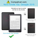 Capa Kindle 10ª Geração WB - Auto Hibernação Sensor Magnético Couro Premium Silicone Flexível Preta