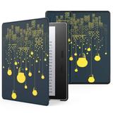 Capa Kindle Oasis Wb Auto Liga/Desliga - Couro Premium Luzes